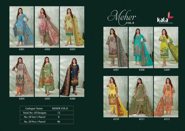 Kala Mehar Vol-8 Cotton Designer Exclusive Dress Material